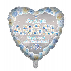 Angel Blue Remembrance Balloon - Foil