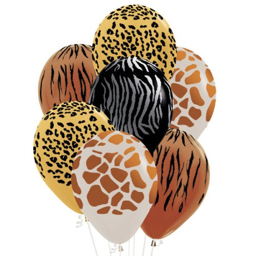 Assorted Animal Print Balloons - 12" Latex (25ct)