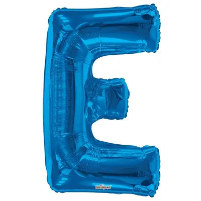 Blue Letter 'E' Balloon - 34" Foil
