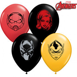 Assorted Avengers Assemble Character Faces Balloons - 5" Latex (100ct)