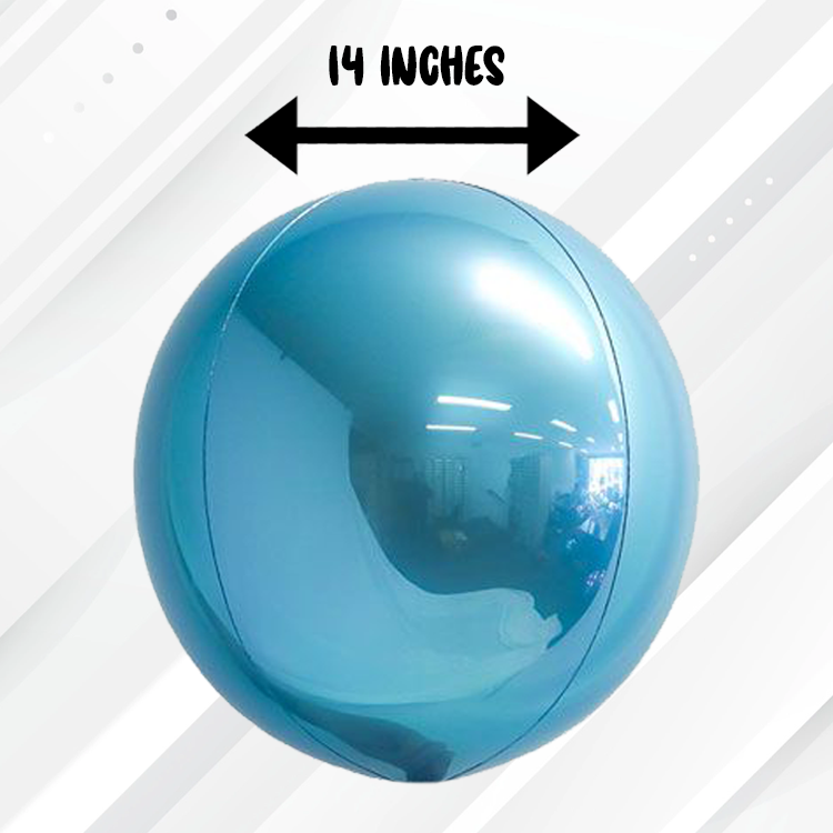 Loon Balls® 35cm (14") Metallic Light Blue (1ct)