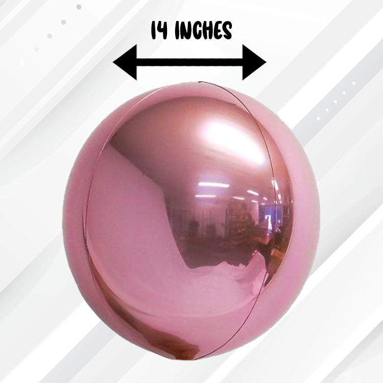 Loon Balls® 35cm (14") Metallic Light Pink (1ct)