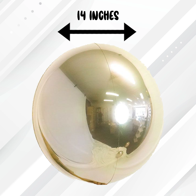 Loon Balls® 35cm (14") Metallic White Gold (1ct)