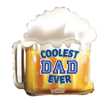Coolest Dad Ever Balloon - 18" Foil