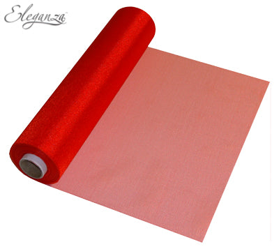 Red Soft Sheer Organza- 29cm x 25m