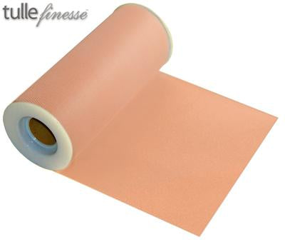 Peach No 5. Tulle - (6" x 23m)