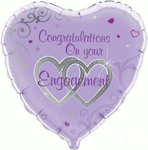 Congratulations On Your Engagement Balloon - 18" Foil