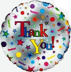 Thank You! Balloon - 18" Foil