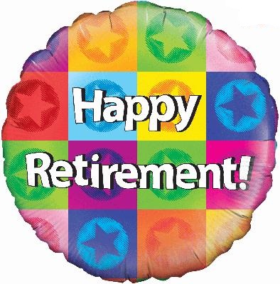 Happy Retirement Balloon - 18" Foil