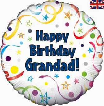 Happy Birthday Grandad! Balloon - 18" Foil
