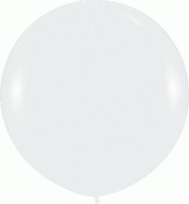 Fashion Solid 005 White Balloons - 36" Latex (2ct)