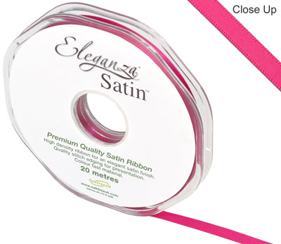 Fuchsia No.28 Double Faced Satin - (6mm x 20m)