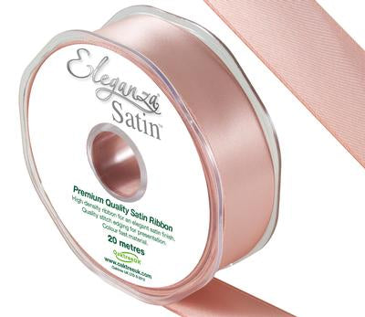 Rose Gold No.87 Double Faced Satin - (25mm x 20m)