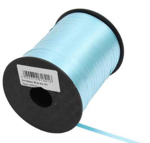 Caribbean Blue No.101 Curling Ribbon - (5mm x 457.2m)