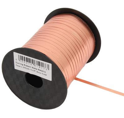 Matte Metallic Rose Gold Curling Ribbon No 87 - (5mm x 228.6m)