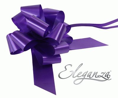 Purple Poly Pullbows No 36- 50mm (20ct)