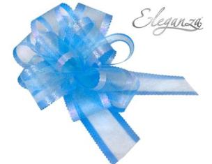 Light Blue Pullbows - 50mm (10ct)