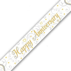 Happy Anniversary Banner - (6ct)