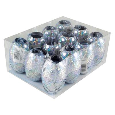 Holographic Silver Curling Ribbon Cops - (5mm x 20m) (1ct)