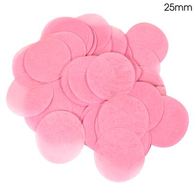 Light Pink Round Tissue Paper Confetti Flame Retardant - (25mm) (100g)