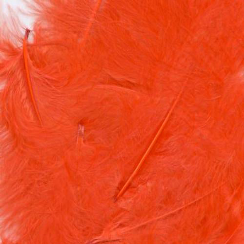 Red No 16 Craft Marabout Feathers - (8g) 3" - 8"