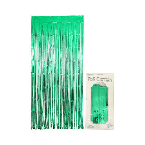 Metallic Green Foil Door Curtain - (0.90m x 2.40m)