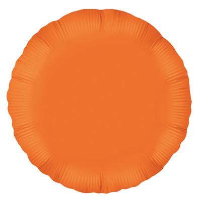 Orange Round Balloon - 18" Foil