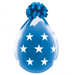 Diamond Clear Big Stars Stuffing Balloon - 18" Latex (25ct)