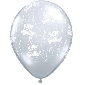 Birthday -A-Round 11" Diamond Clear - (50ct)