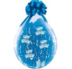 Diamond Clear Happy Birthday Balloon - 18" Latex (25ct)