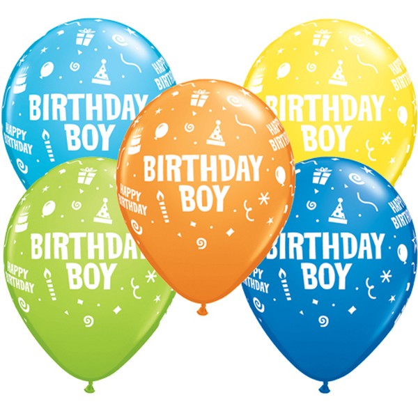 Birthday Boy Balloons - 11" Latex (25ct)