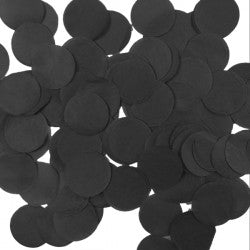 Black Paper Confettti Dots - (25mm) 100g