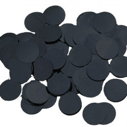 Black Round Metallic Confetti - 25mm (100g)