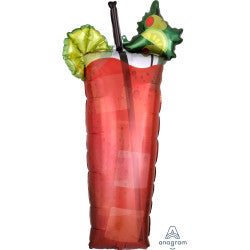 Bloody Mary Drink Supershape Balloon - (18" x 37") Foil