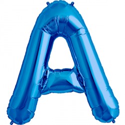 Blue Letter 'A' Balloon - 16" Foil