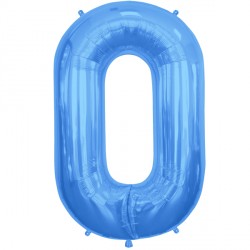 Blue Letter 'O' Balloon – 16″ Foil