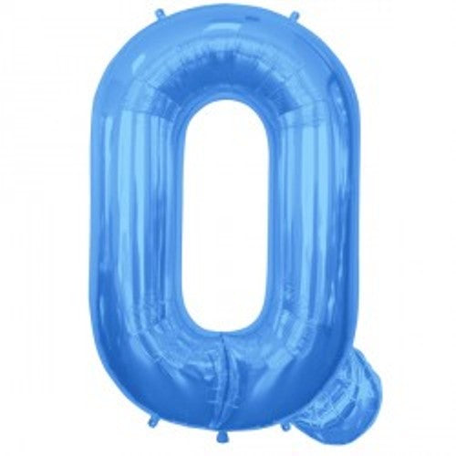 Blue Letter 'Q' Balloon - 16" Foil