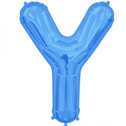Blue Letter 'Y' Balloon – 16″ Foil