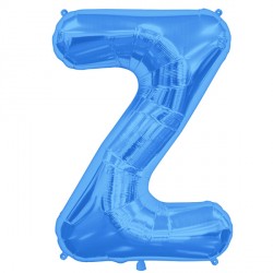 Blue Letter 'Z' Balloon – 16″ Foil