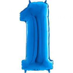 Blue Number 1 Balloon - 26" Foil