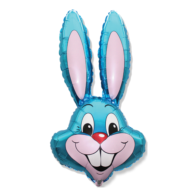 BLUE Rabbit Shape Balloons - Foil 36"