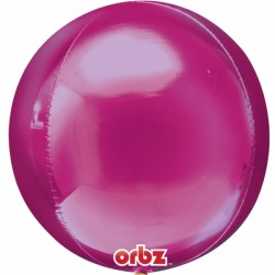 Bright Pink Orbz Balloons - (3ct) 15"x16"