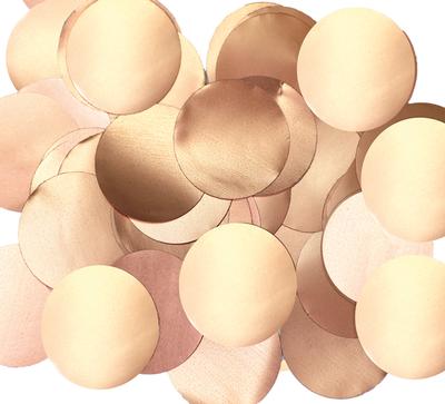 Rose Gold 25mm Round Metallic Pearl Foil Confetti - 50g