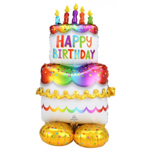 Birthday Cake AirLoonz Large Balloon - Foil