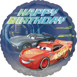 Cars 3 Birthday Standard Balloon - 18" Foil