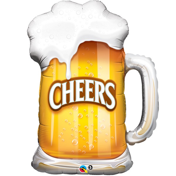 Cheers Beer Mug Supershape Balloon - 35" Foil