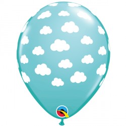 Caribbean Blue Clouds Balloons - 11" Latex (25ct)