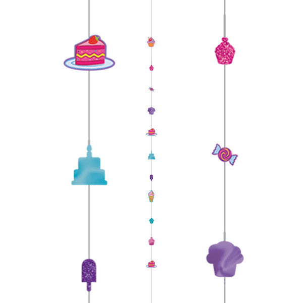 Cupcakes Balloon Fun Strings - 1.82m