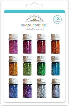 Doodlebug Design Sugar Coating Metallic Glitter Assortment (12pcs)