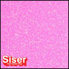 Siser Glitter 2 Effect Flex Film Neon Pink - (1m X 50 cm)